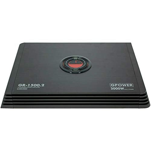 Gravity GR1500.2 2 Channels 3000 WATTS Car Audio Stereo Amplifier 2 Ohm Stable with LED Indicator Class AB Technology MOSFET PWM Power Supply Remote Level Control Gravity GR1500.2 2 Channels 3000 WATTS Car Audio Stereo Amplifier 2 Ohm Stable with LED Indicator Class AB Technology MOSFET PWM Power Supply Remote Level Control